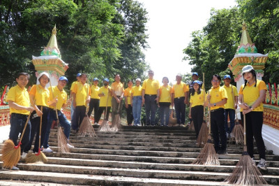 พัฒนาบริเวณลานวัด ตัดแต่งกิ่งไม้ ทำความสะอาดศาลาและห้องน้ำ พารามิเตอร์รูปภาพ 1